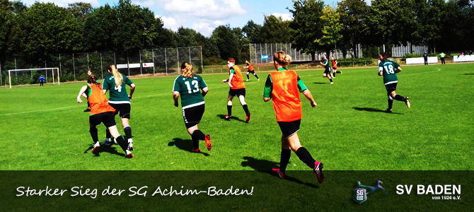 5:0 Erfolg der SG Achim-Baden!