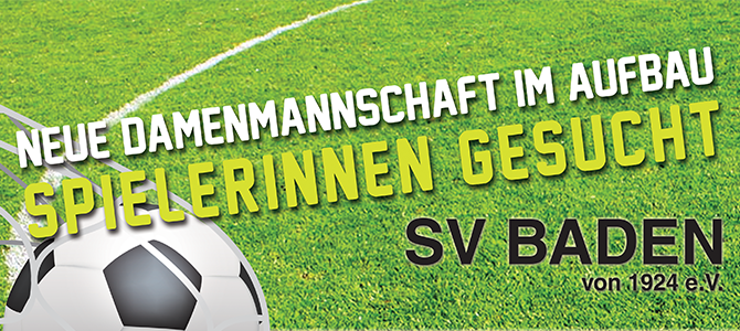 Neue Damenmannschaft beim SV Baden