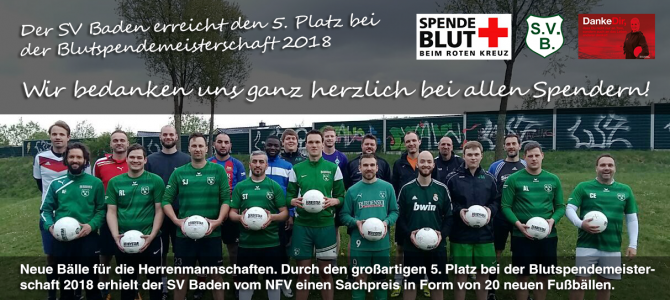 Rege Teilnahme und ein 5. Platz bei der Blutspendemeisterschaft 2018